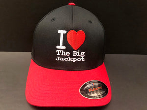 I Love TBJ Fitted Hat - Red & Black